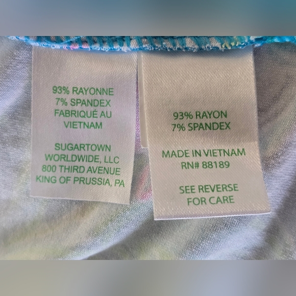 Lilly Pulitzer Cassi Popover Keep On Beleafing XL Pullover Top Rayon Spandex - Picture 10 of 10